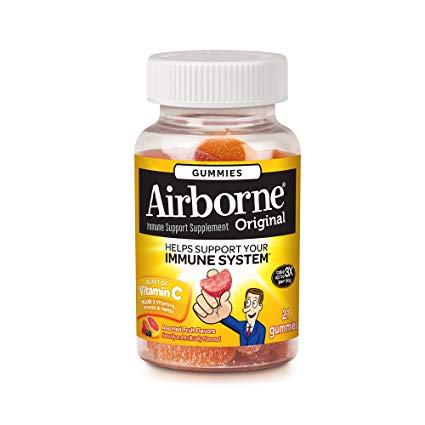 Airborne Immune Support Supplement with Vitamin C Chewable Gummies, 21 Count