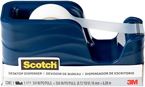 Scotch Wave Tape Dispenser, Includes 3/4 in x 350 in Tape Roll (C20-WAVE-MI)