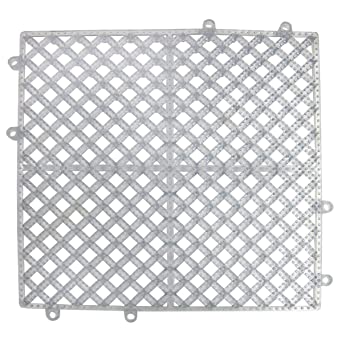 Update International BMI-12CL Interlocking bar Mat Square, 12" x 12", Clear