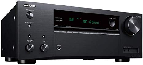 Onkyo TX-NR595 Smart AV Receiver Works with Sonos | 4K Ultra HD | AirPlay 2 | Dolby Atmos (2019 Model)