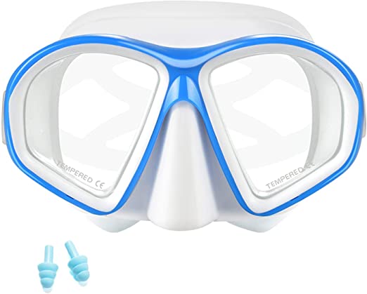 Supertrip Kids Snorkel Mask-Scuba Diving Goggles Anti-Leak Snorkeling Freediving Mask Easybreath Tempered Glass Professional Swimming Gear for Youth Boys and Girls