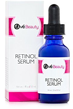 Retinol Face Serum 2.5% with Hyaluronic Acid| Best Facial Serum to Help Reduce Wrinkles, Crows Feet, Fine Lines and Age Spots
