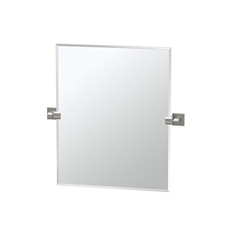 Gatco 4079SM Elevate Small Rectangle Mirror, Satin Nickel