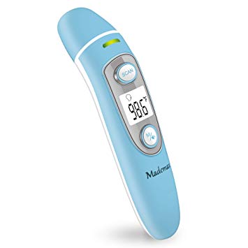 Mademax Forehead and Ear Thermometer, Thermometer for Fever, Digital Medical Infrared Thermometer for Baby, Infant, Kids and Adults with FDA and CE Approved