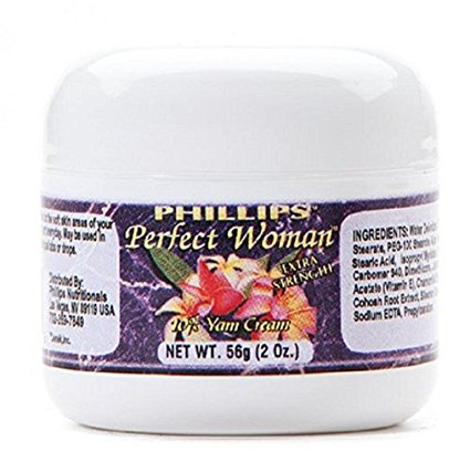 Perfect Woman Bioidentical Natural Progesterone Cream Extra Strength 10% 2 Oz.
