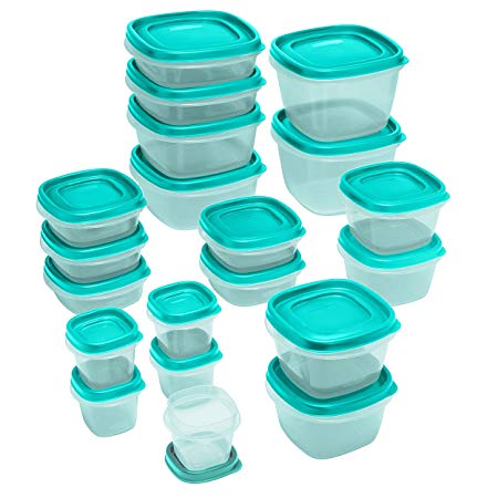 Rubbermaid Food Strg Set 40pc Tl, 40-Piece, Turquoise