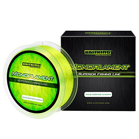 KastKing Monofilament Fishing Line,Superior Mono Nylon Fishing Line,Strong Abrasion Resistant Mono Line for Saltwater & Freshwater, 275/550M,4-30LB,0.20-0.50mm,Suitable for Carp or Pike Float Fishing