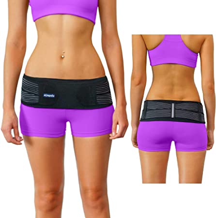 Sacroiliac Joint Brace SI Belt to Relieve Leg/Sciatica Nerve Pain, Lower Back Pain and Lower Spine and Hips Pain | Breathable, Comfortable, Anti-Slip Back Braces to Reduce Joint Inflammation