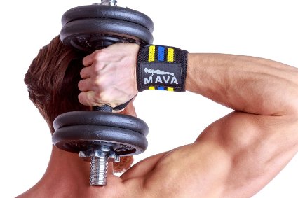 Mava Sports Wrist Wraps (1 Pair/2 Wraps) for Training & Workouts - 14 inch long/ 3 inch wide - 1 Year Warranty