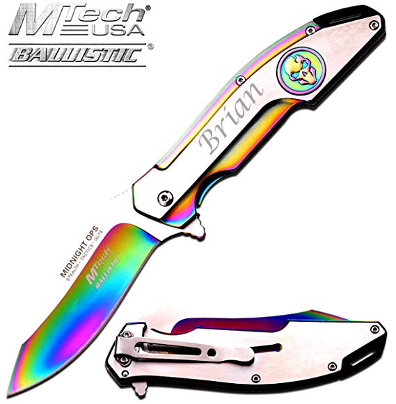 Free Engraving - Personalized MTech USA Knife Pocket Knife