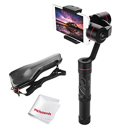 Zhiyun Smooth 3 3-Axis Handheld Gimbal for Smartphone(Max.6") 260g Payload 14hrs Runtime Real-Time Control Exposure Compensation ISO White Balance Shutter Speed Focusing W/ PERGEAR Cleaning Kit