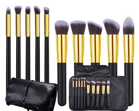 CoolingTech Makeup Brushes Set (10-Pieces)
