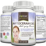 Premium Phytoceramides Capsules - Skin Vitamins and Natural Facelift Great for Wrinkle Reduction - Provide Skin Hydration - Prevent Aging without Botox