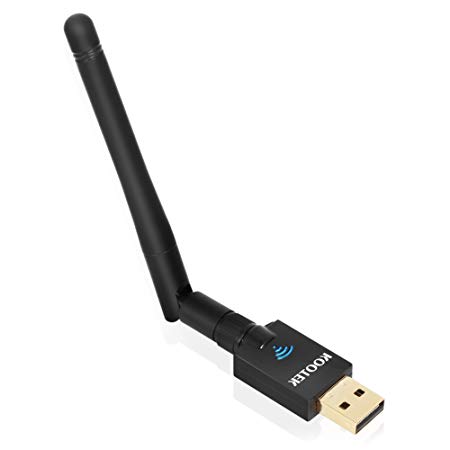 Kootek 600Mbps USB WiFi Adapter 802.11ac Wireless WiFi Dongle with Signal Enhancement 2dBi Antenna Dual Band 5G 2.4G for Windows XP/Vista / 7/8 / 8.1/10 (32 / 64bits) Mac OSX 10.6-10.12