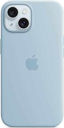 Apple iPhone 15 Silicone Case with MagSafe - Light Blue