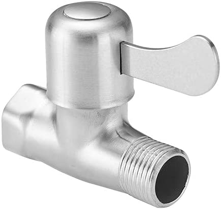 Weirun Bathroom 304 Stainless steel Quarter Turn Straight/Stop/Check Shut-off Water Valve 1/2¡± IPS Female and Male Connection Ceramic Disc Cartridge, Brushed