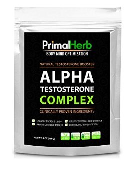 Alpha Testosterone Complex - Testosterone Booster - Clinically Proven Ingredients - 73 Servings - Long Jack Tongkat Ali 2001 - Tribulus 95 - Nettle 201 - Powerful Male Enhancement