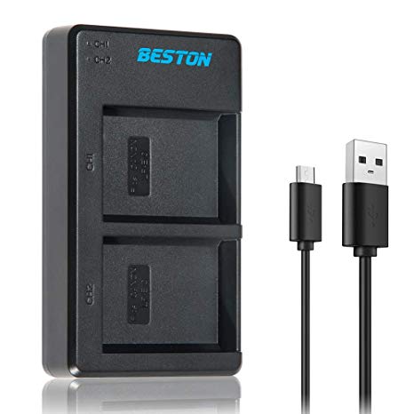 BESTON LP-E10 USB Fast Charger for Canon EOS Rebel T3 T5 T6 T7 Battery