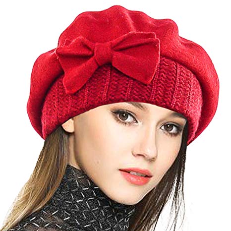 VECRY Women's 100% Wool Bucket Hat Felt Cloche Beret Dress Winter Beanie Hats