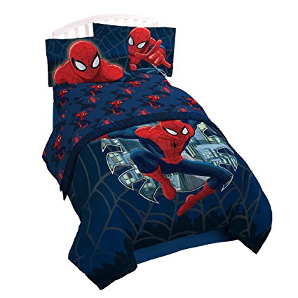 Marvel Spiderman Microfiber 4 Piece Full Sheet Set