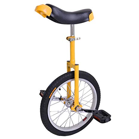 AW 16" Inch Wheel Unicycle Leakproof Butyl Tire Wheel Cycling Outdoor Sports Fitness Exercise Health