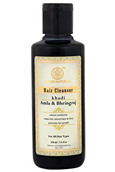 Khadi Natural Herbal Amla Bhringraj Shampoo/Cleanser, 210ml