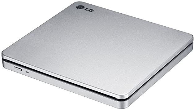 LG Electronics 8X USB 2.0 Super Multi Ultra Slim Slot Portable DVD /-RW External Drive with M-DISC Support, Retail (Silver) GP70NS50