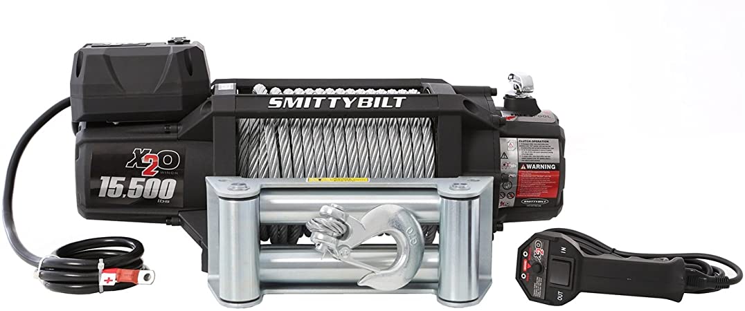 Smittybilt X2O - Waterproof Steel Cable Winch - 15,500 lb. Load Capacity