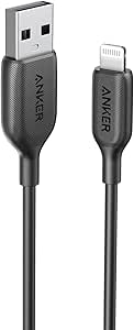 Anker iPhone Ladekabel,Powerline III Lightning Kabel 0,9m lang,extrem strapazierfähig, MFi-zertifiziertes Ladekabel für iPhone X, Xs, Xr, Xs Max, 8, 8 Plus, 7, 7 Plus, 6, 6 Plus und mehr(Schwarz)