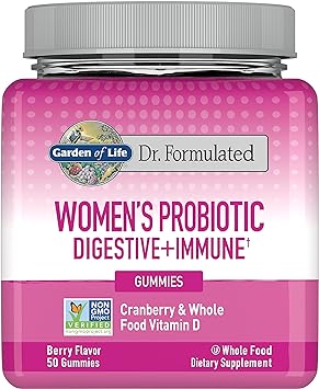 Garden of Life Dr. Formulated Women's Probiotic Gummies 50ct (Cranberry)