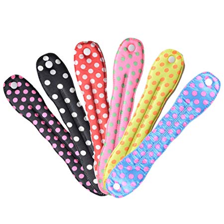 6 Pcs Hair Donut Bun Maker Polka Dot Fabric Stylish Bun Shaper DIY Hair Styling Tool Chignon Ballet Sock Bun for Women Girls