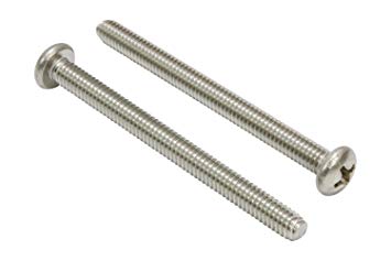 #8-32 X 1-3/4" Stainless Pan Head Phillips Machine Screw (25 pc) 18-8 (304) Stainless Steel Screw by Bolt Dropper