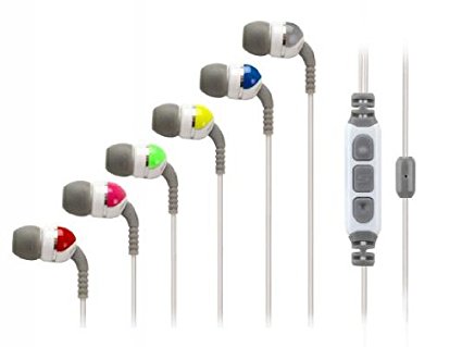 Scosche IDR356M Sport Increased Dynamic Range Earphones with tapLINE 3 (White)