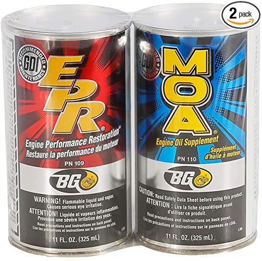 Bg Products MOA & EPR Motor Oil Additive Lubrication Supplement Engine Restore