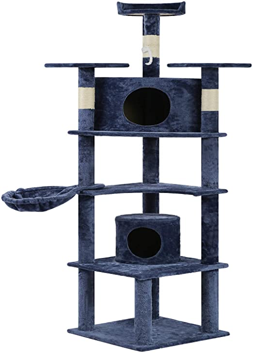Cat Kitty Tower Cat Condo Cat House Cat Tower for Large Cats,73"
