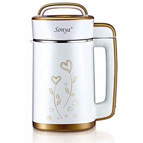Soy Milk Maker Machine Automatic Stainless Steel Motor Head and Heatproof Double Layers' Container 6 in 1 SYA19A
