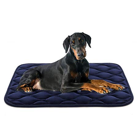 AIPERRO Dog Crate Pad Washable Dog Bed Mat Dog Mattress 30/36/42/46 Pets Kennel Pad for Large Medium Small Dogs and Cats