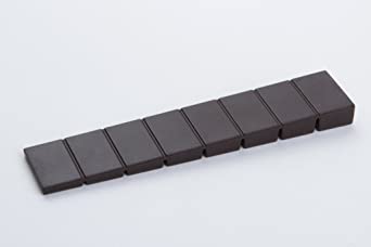 10 Furniture Alignment Wedges, Brown Plastic, 100 mm x 20 mm x 8 mm