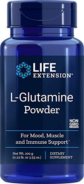 Life Extension L-Glutamine 100 Gram Powder