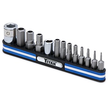 Titan Tools 16136 Tamper Resistant Metric Hex Bit Socket Set - 13 Piece