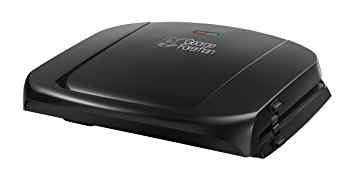 George Foreman 20840 Five Portion Family Grill with Removable Plates - Black