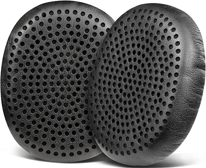 SOULWIT Earpads Replacement for Skullcandy Riff, Riff2 Wired/Wireless On-Ear Headphones, Ear Pads Cushions with Softer Leather, Noise Isolation Foam (Black)