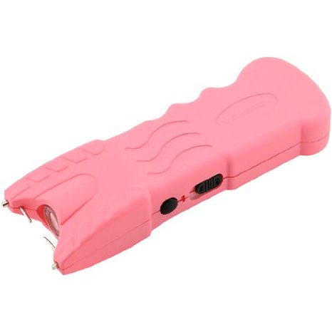 VIPERTEK VTS-979 - 51000000 V Stun Gun - Rechargeable with Safety Disable Pin LED Flashlight Pink