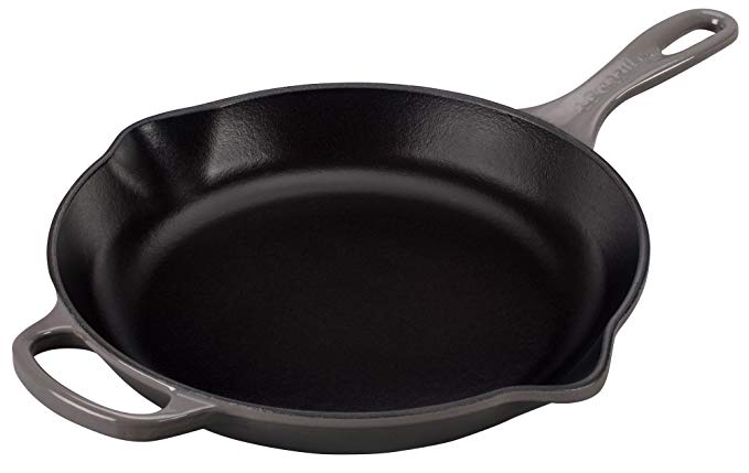 Le Creuset LS2024-267F Signature Iron Handle Skillet, 10-1/4-Inch, Oyster