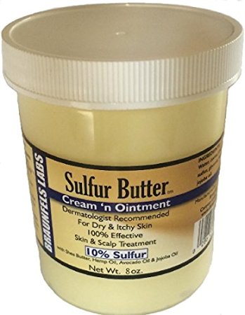 8 Oz Tub - Sulfur Butter Cream 'n Ointment