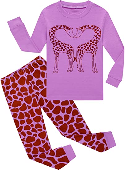 KikizYe Little Big Girls Pajamas Set Kids PJs 100% Cotton Sleepwear