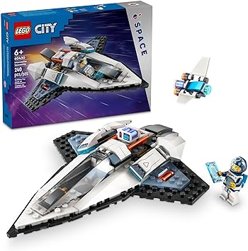 LEGO City Interstellar Spaceship, Creative Play Space Toy, Building Set with Spacecraft Model, Drone, and Astronaut Figure, Easter Basket Stuffer for Boys, Girls and Kids Ages 6 and Up, 60430