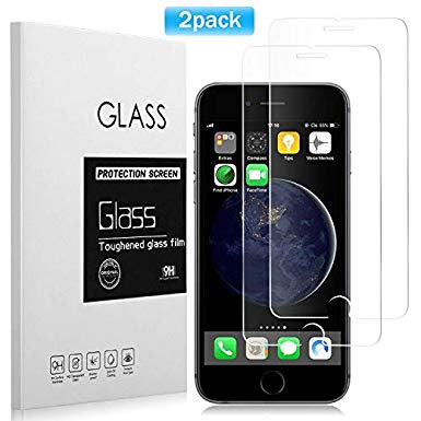 iPhone6/6s Screen Protector, [2 Pack] iPhone6/6s Film Tempered Glass, [4.7" inch] 2019 Advance Premium Anti-Shatter and Oleophobic Lifetime Replacement Warranty Crystal Clear