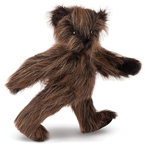 Vermont Teddy Bear - Long Hair Bear with Blue Eyes, 15 inches, Brown - Made in the USA
