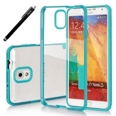 Note 3 Case Galaxy Note 3 Case E LV Galaxy Note 3 Case Cover Soft Slim Fit Flex Shock-Absorption Bumper Case for Samsung Galaxy Note 3 with 1 Clear Screen Protector 1 Black Stylus and 1 E LV Microfiber Digital Cleaner